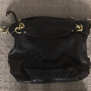 Brown Leather Coach purse 👜